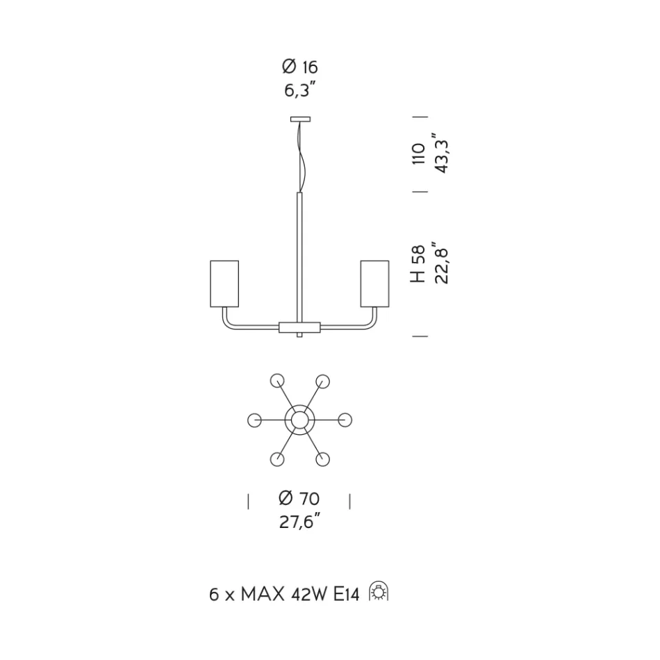 Kroonluchter van glas en metaal uit Venetië, handgemaakt in Italië - Graham Viadurini