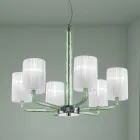 Kroonluchter van glas en metaal uit Venetië, handgemaakt in Italië - Graham Viadurini