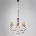 Tweelichts kroonluchter van glas en metaal voor stijlvolle ruimtes – Draco Viadurini