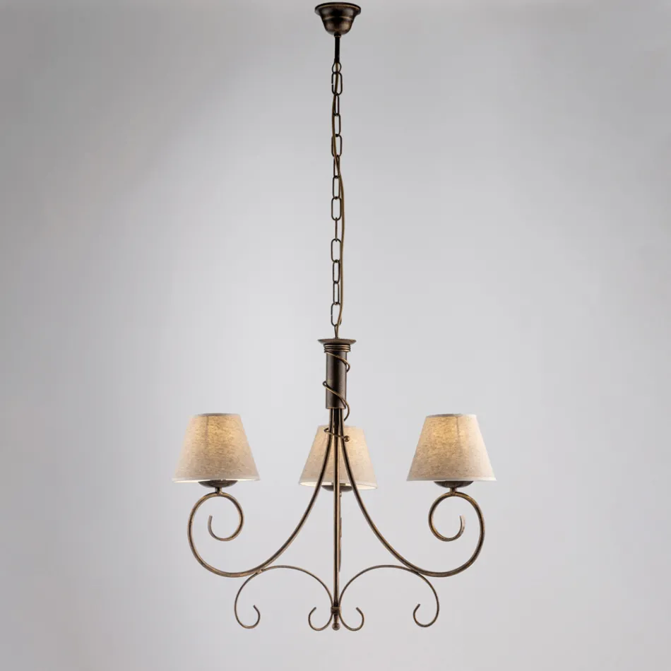 Tweelichts kroonluchter van glas en metaal voor stijlvolle ruimtes – Draco Viadurini