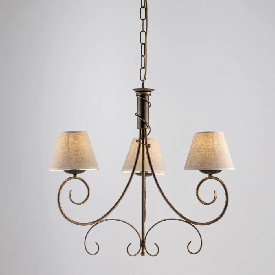 Tweelichts kroonluchter van glas en metaal voor stijlvolle ruimtes – Draco Viadurini