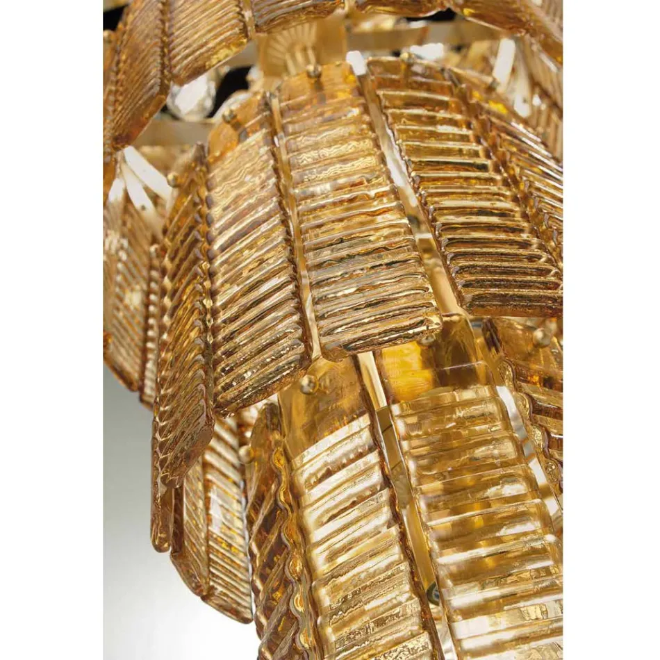 Moderne kroonluchter 12 lichts in Italiaans luxe handgemaakt glas - Valadier Viadurini