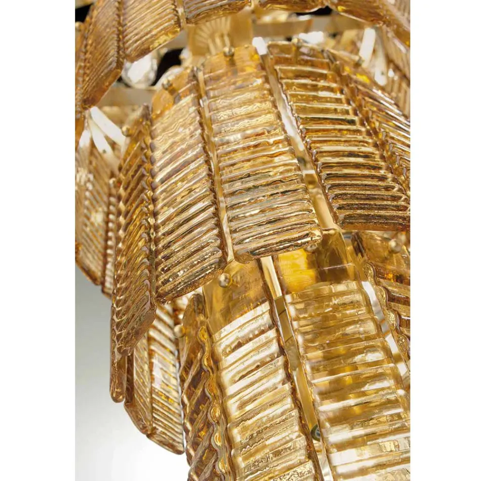 Moderne kroonluchter 36 lampen in Italiaans luxe handgemaakt glas - Valadier Viadurini