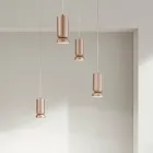 Moderne kroonluchter van gepoedercoat aluminium en verstelbare kabel - Buxus Viadurini