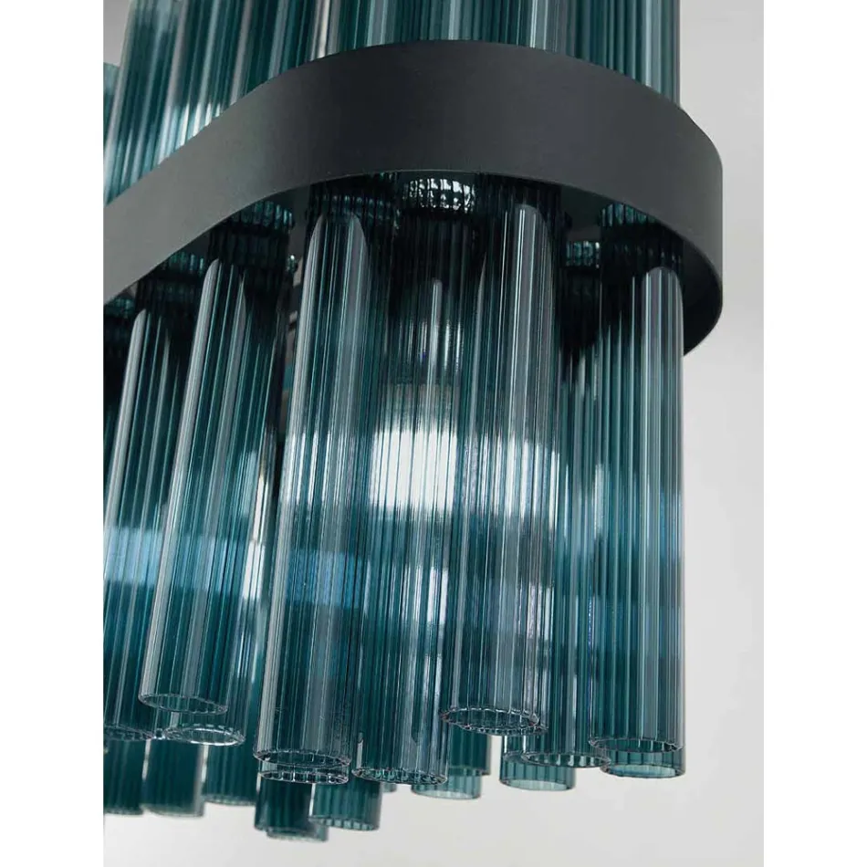 Moderne Italiaanse handgemaakte luxe geblazen glazen kroonluchter - Maesta Viadurini