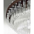 Moderne kroonluchter van geblazen glas en metaal Italiaans vakmanschap - Maesta Viadurini
