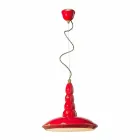 retro kroonluchter schorsing ambachtelijke keramische Ferroluce Viadurini