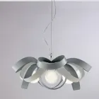 Shabby chic witte metalen kroonluchter voor een smaakvolle inrichting – Zee Viadurini