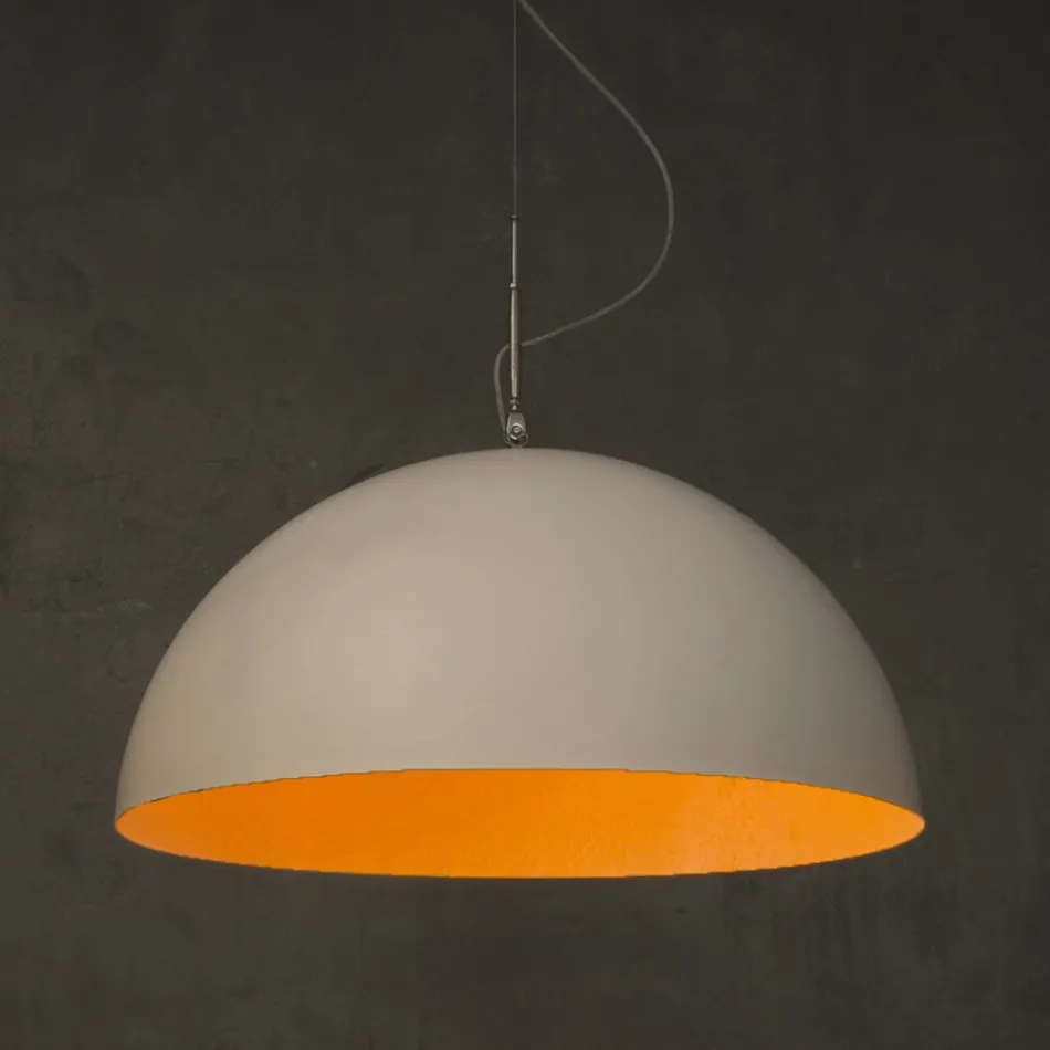 Hangende kroonluchter in Laprene en Nebulite - Mezza Luna van In-es.artdesign Viadurini