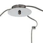 Kleine kroonluchter met drie lampen van handgeblazen glas, gemaakt in Italië - Iride Viadurini