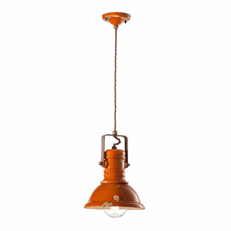 Kroonluchter ontwerp vintage handgemaakte keramiek Cameron Ferroluce Viadurini