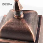 Buitenlantaarn van aluminium en gezandstraald glas Made in Italy - Alchemist Viadurini