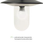 Lantaarnpaal 2-lichts vintage stijl in grijs aluminium Made in Italy - Belen Viadurini