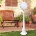 110 cm hoge straatlamp in wit acryl en aluminium gemaakt in Italië - Trovabianco Viadurini
