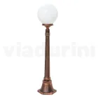 110 cm hoge straatlamp in zwart acryl en aluminium gemaakt in Italië - Trovanero Viadurini