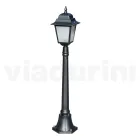 116 cm hoge straatlamp in antraciet glas en aluminium Made in Italy - Scintilla Viadurini