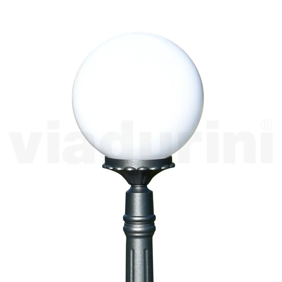 145 cm hoge straatlamp in acryl en antraciet aluminium Made in Italy - Trovaantracite Viadurini
