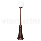 145 cm hoge straatlamp in zwart acryl en aluminium gemaakt in Italië - Trovanero Viadurini