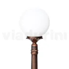 145 cm hoge straatlamp in zwart acryl en aluminium gemaakt in Italië - Trovanero Viadurini