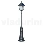 152 cm hoge straatlamp in antraciet glas en aluminium Made in Italy - Scintilla Viadurini