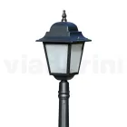 152 cm hoge straatlamp in antraciet glas en aluminium Made in Italy - Scintilla Viadurini
