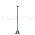 172 cm hoge straatlamp in acryl en antraciet aluminium Made in Italy - Trovaantracite Viadurini