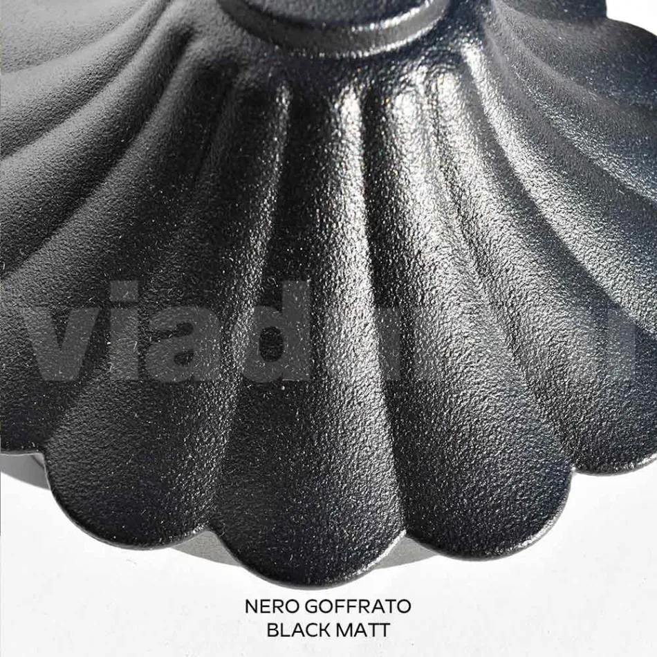 200 cm hoge straatlamp in zwart acryl en aluminium Made in Italy - Trovanero Viadurini