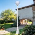 208 cm hoge straatlamp in wit acryl en aluminium gemaakt in Italië - Trovabianco