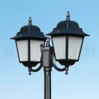 208 cm hoge straatlamp in antraciet glas en aluminium Made in Italy - Scintilla Viadurini