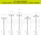 212 cm hoge straatlamp in acryl en antraciet aluminium Made in Italy - Trovaantracite Viadurini