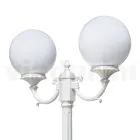212 cm hoge straatlamp in wit acryl en aluminium gemaakt in Italië - Trovabianco Viadurini