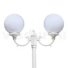 212 cm hoge straatlamp in wit acryl en aluminium gemaakt in Italië - Trovabianco Viadurini