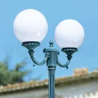 212 cm hoge straatlamp in zwart acryl en aluminium Made in Italy - Trovanero Viadurini