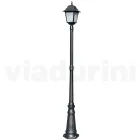 214 cm hoge straatlamp in antraciet glas en aluminium Made in Italy - Scintilla Viadurini