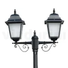 219 cm hoge straatlamp in antraciet glas en aluminium Made in Italy - Scintilla Viadurini