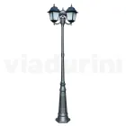 238 cm hoge straatlamp in antraciet glas en aluminium Made in Italy - Scintilla Viadurini