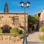 238 cm hoge straatlamp in antraciet glas en aluminium Made in Italy - Scintilla Viadurini