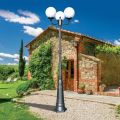 242 cm hoge straatlamp in acryl en antraciet aluminium Made in Italy - Trovaantracite