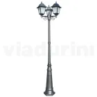 249 cm hoge straatlamp in antraciet glas en aluminium Made in Italy - Scintilla Viadurini