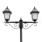 255 cm hoge straatlamp in antraciet glas en aluminium Made in Italy - Scintilla Viadurini