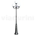 270 cm hoge straatlamp in acryl en antraciet aluminium Made in Italy - Trovaantracite Viadurini