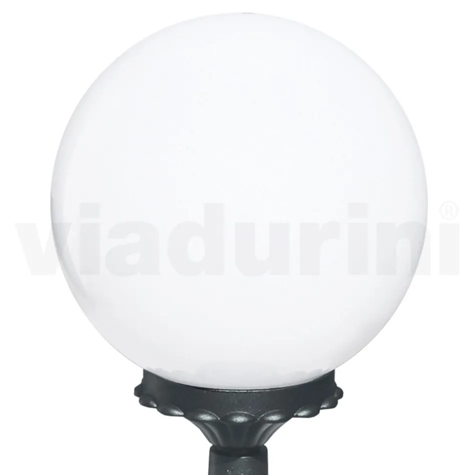 47 cm hoge straatlamp in acryl en antraciet aluminium Made in Italy - Trovaantracite Viadurini