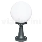 47 cm hoge straatlamp in acryl en antraciet aluminium Made in Italy - Trovaantracite Viadurini