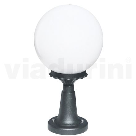 47 cm hoge straatlamp in acryl en antraciet aluminium Made in Italy - Trovaantracite Viadurini