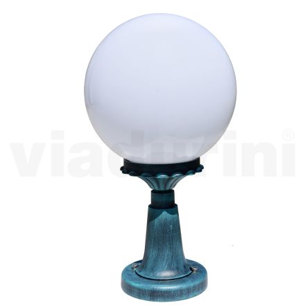 47 cm hoge straatlamp in zwart acryl en aluminium gemaakt in Italië - Trovanero Viadurini