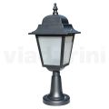 53,5 cm hoge straatlamp in antraciet glas en aluminium Made in Italy - Scintilla