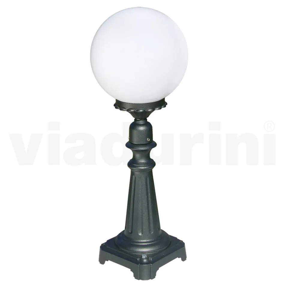69 cm hoge straatlamp in acryl en antraciet aluminium Made in Italy - Trovaantracite Viadurini