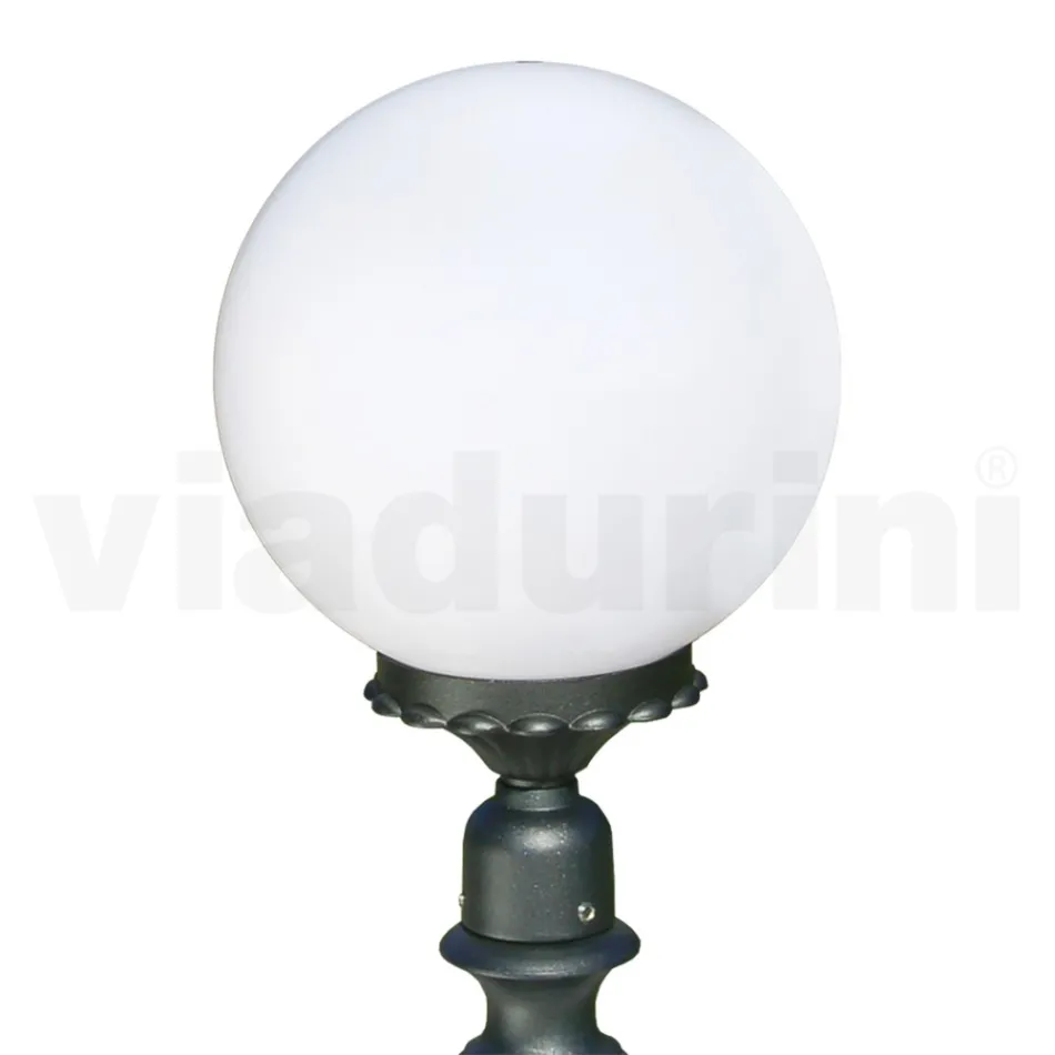 69 cm hoge straatlamp in acryl en antraciet aluminium Made in Italy - Trovaantracite Viadurini