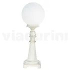 69 cm hoge straatlamp in wit acryl en aluminium gemaakt in Italië - Trovabianco Viadurini