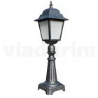 76 cm hoge straatlamp in antraciet glas en aluminium Made in Italy - Scintilla Viadurini